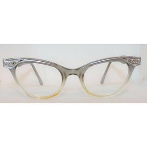 Vintage Cateye by unknown Made in USA Pat. no Silv
